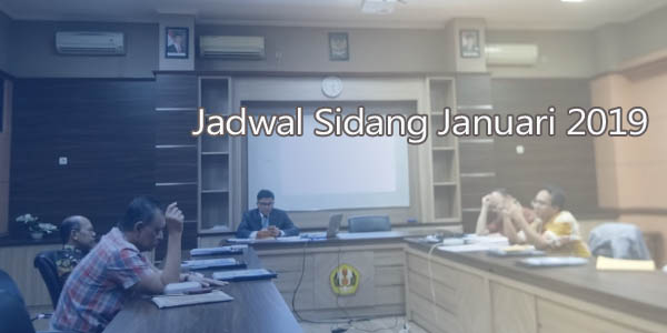 Jadwal Sidang sidang Prodi DIE Januari 2019 FEB UNPAD
