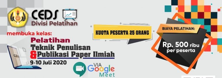 Pelatihan Teknik Penulisan dan Publikasi Paper Ilmiah
