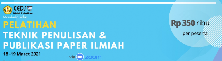 Pelatihan Teknik Penulisan Publikasi Paper Ilmiah