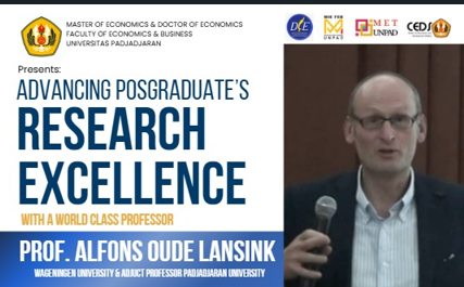 Public Lecture dan Seminar Program Magister dan Doktor Ilmu Ekonomi FEB Unpad Hadirkan Prof. Alfons Lansink dari Wageningen University